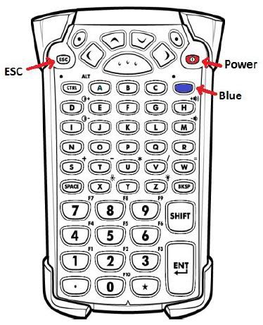 Motorola mc9190 reset screen